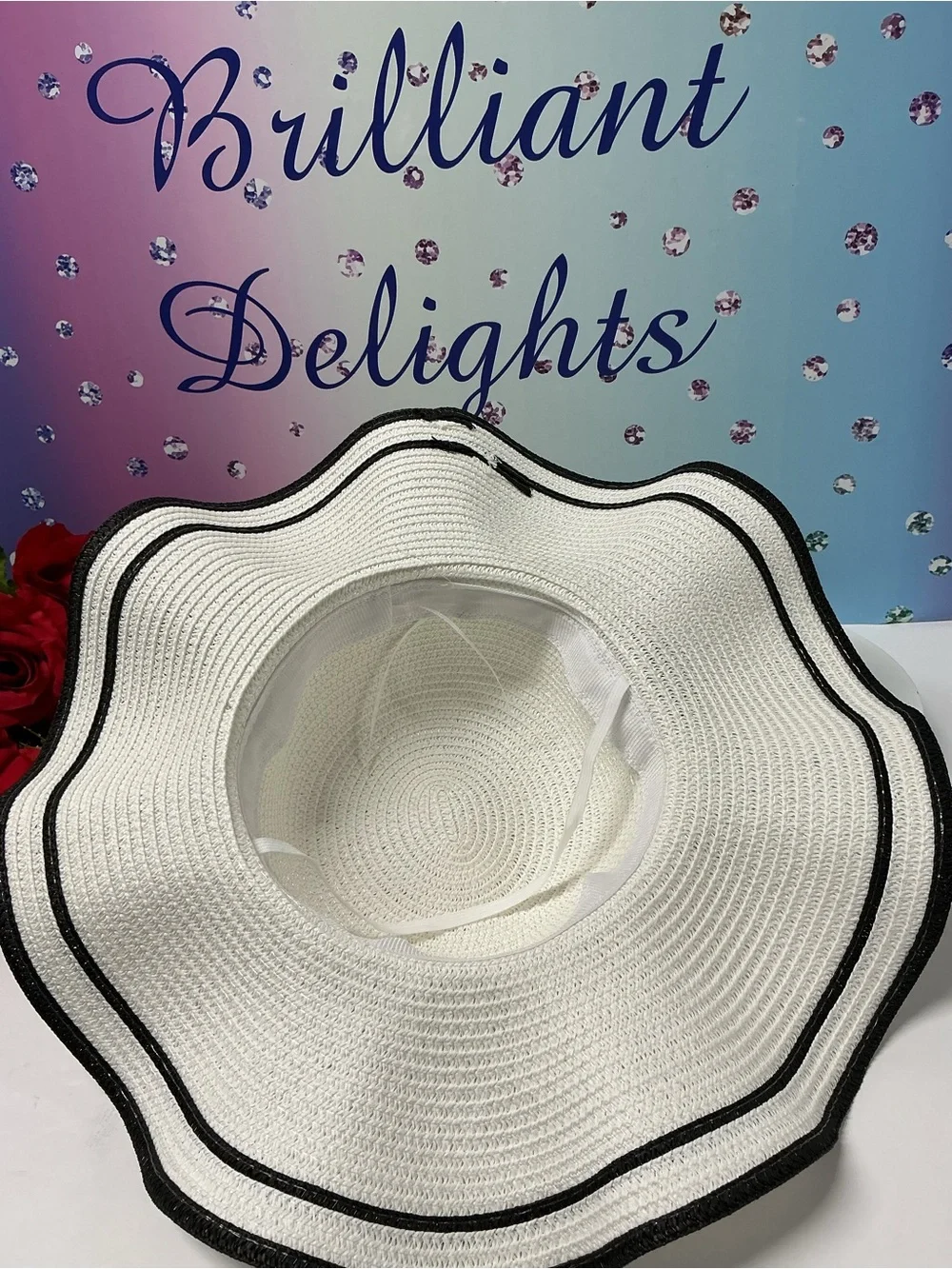 ☀️CUSTOM CAMELLIA PEARL SUMMER HAT